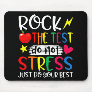 Tapis De Souris Jour de l'examen de rock Enseignant de jour