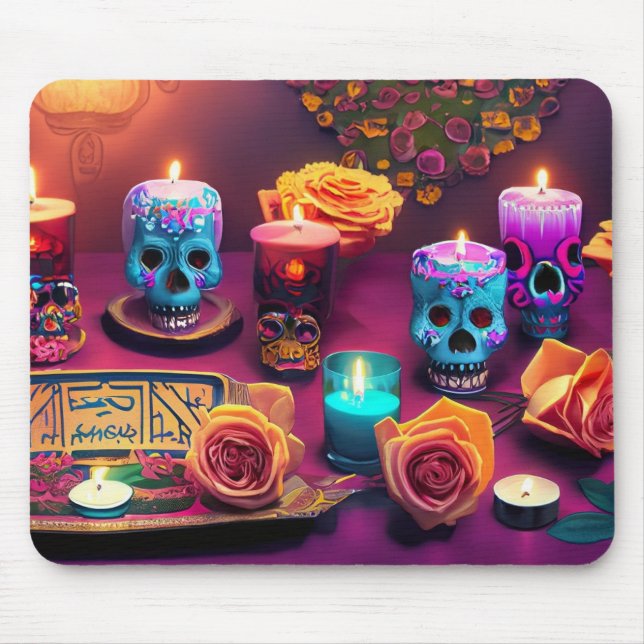 Tapis De Souris Jour de l'idée du cadeau mort (Devant)