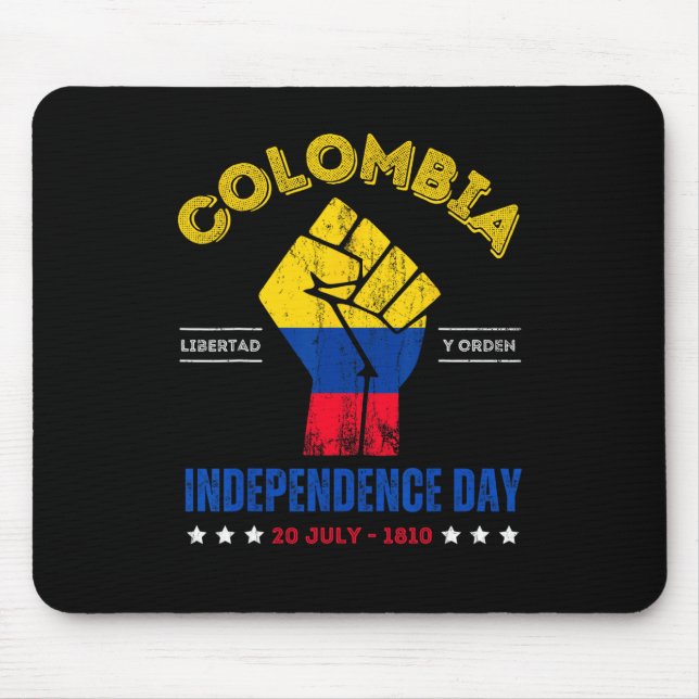 Tapis De Souris Jour de l'indépendance 1810 République de Colombie (Devant)