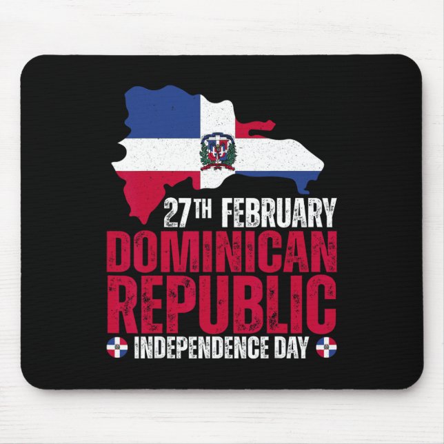 Tapis De Souris Jour de l'indépendance de la République Drapeau et (Devant)
