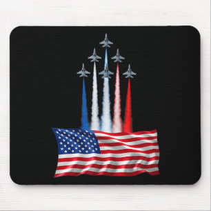 Tapis De Souris jour de l'indépendance drapeau américain avions ro