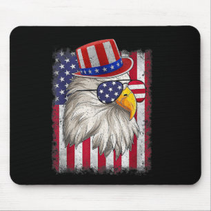 Tapis De Souris Jour de l'Indépendance Joyeux 4 juillet Design Vin