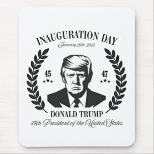 Tapis De Souris Jour de l'investiture de Trump 2025 Fier Maga