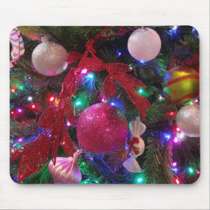 Tapis De Souris Jour de Noël multicolore Arbre coloré