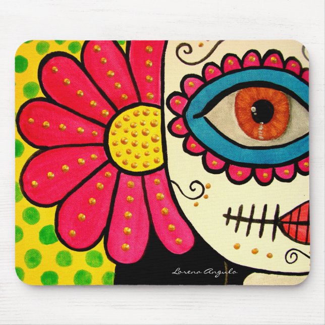 Tapis De Souris Jour de "Rosa Mexicano" - des morts (Devant)