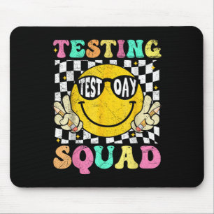 Tapis De Souris Jour de test amusant Motivational Teacher Testin é