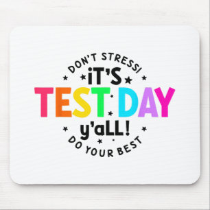 Tapis De Souris Jour De Test Yall Funny Test Day Pour Les Étudiant