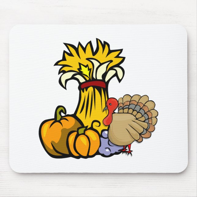 Tapis De Souris Jour de thanksgiving (Devant)