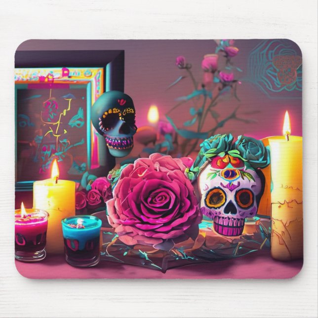 Tapis De Souris Jour des morts (Devant)
