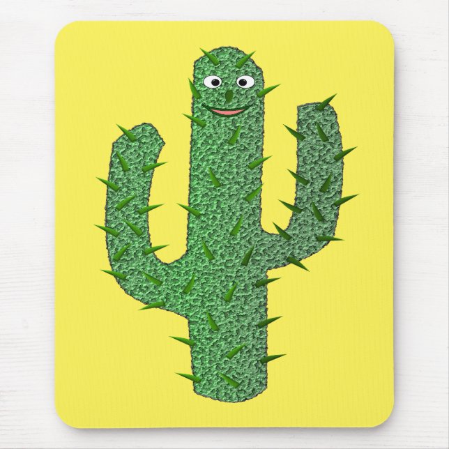 Tapis De Souris Jour des morts heureux Cactus (Devant)