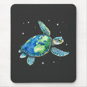 Tapis De Souris Jour des terres de la tortue marine 2025 Animaux m