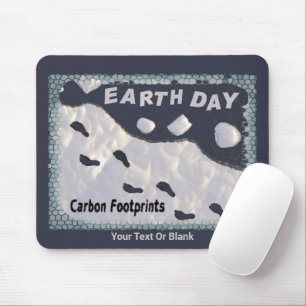 Tapis De Souris Jour des terres - Empreintes carbone