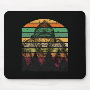 Tapis De Souris Jour des terres Gorilla Pinceau Vintage Hommes Fem