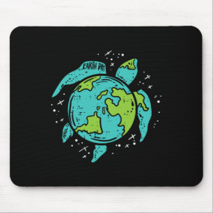 Tapis De Souris Jour des terres Tortue de mer Sauvons notre animal