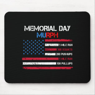 Tapis De Souris Jour du drapeau américain Usa memorial day murph 2