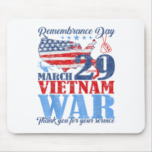 Tapis De Souris Jour du Souvenir 29 mars Guerre du Vietnam