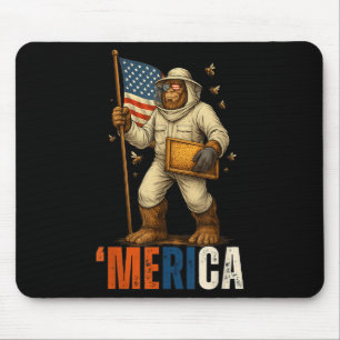 Tapis De Souris Jour du travail apiculteur Bigfoot Honey Travaille