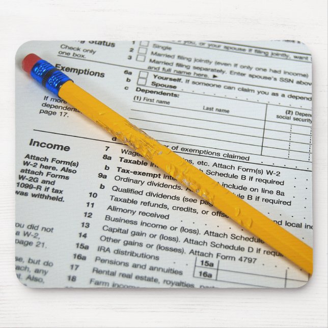 Tapis De Souris Jour fiscal (Devant)