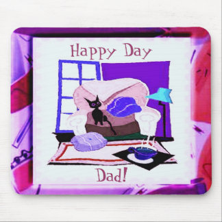 Tapis De Souris Jour heureux Papa Mousepad