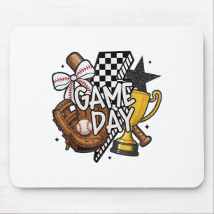 Tapis De Souris Jour Mama Baseball Maman Pour Femmes Fille Enfant