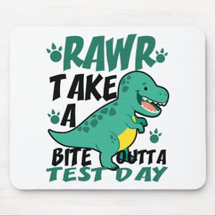 Tapis De Souris Jour T-rex Funny Étudiant Enseignant Dinosaur Test