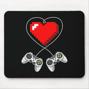 Tapis De Souris Jour Vidéo Contrôleur Coeur Gamer Cadeaux Garçons