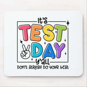 Tapis De Souris Jour Y'all Rock Le Test 1 2 3 Motivationnel