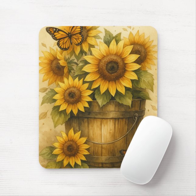 Tapis De Souris Journal Tournesol (Avec souris)