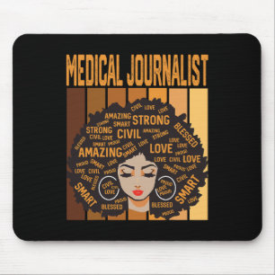 Tapis De Souris Journaliste médical Mois de l'histoire des Noirs p