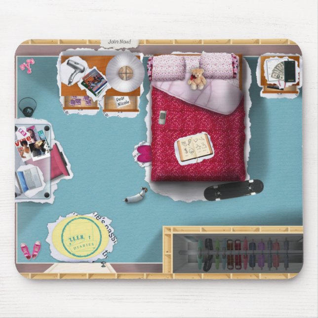 Tapis De Souris Journaux intimes DE L'ADOLESCENCE Mousepad (Devant)
