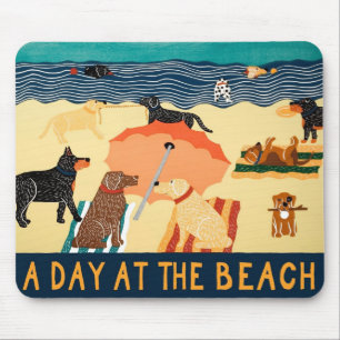Tapis De Souris Journée à la plage Mousepad - Stephen Huneck