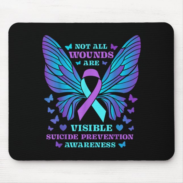 Tapis De Souris Journée de sensibilisation à la prévention des ble (Devant)