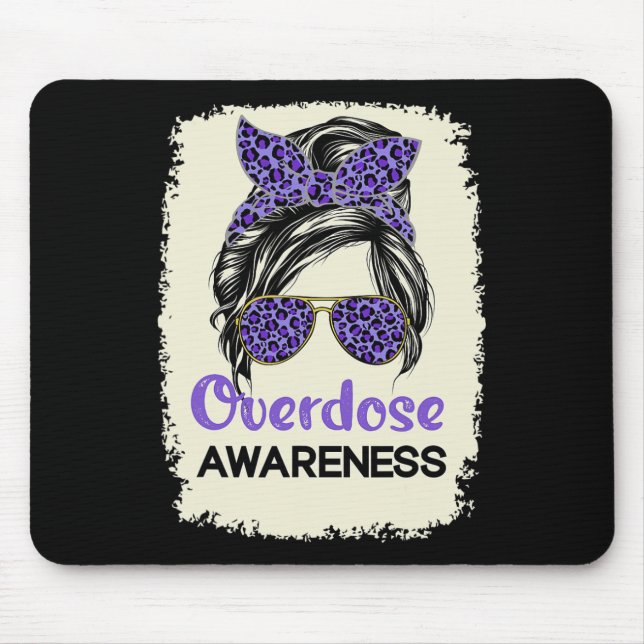 Tapis De Souris Journée de sensibilisation à l'overdose 2022 Guerr (Devant)