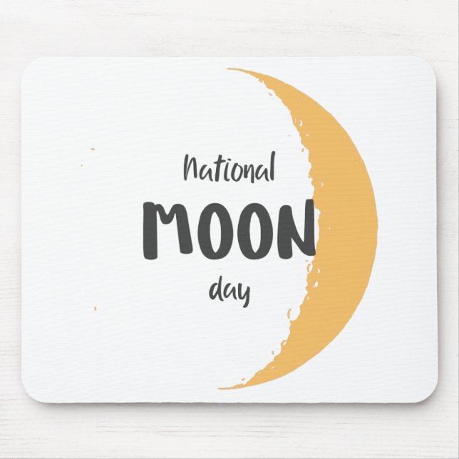 Tapis De Souris Journée nationale de la Lune (Devant)