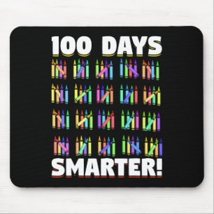 Tapis De Souris Jours Crayons Smarter Cadeau Étudiant 100 Jours De