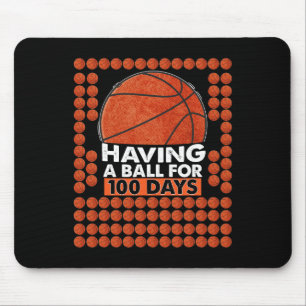 Tapis De Souris Jours De Basketball Scolaire 100E Jour Ballons Pou