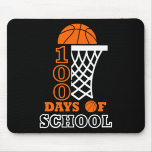 Tapis De Souris Jours De Basketball Scolaire Enfants 100e Jour De