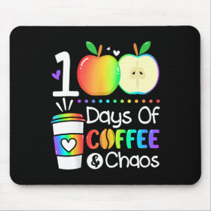 Tapis De Souris Jours De Café Et Chaos 100E Jour D'École Pour T