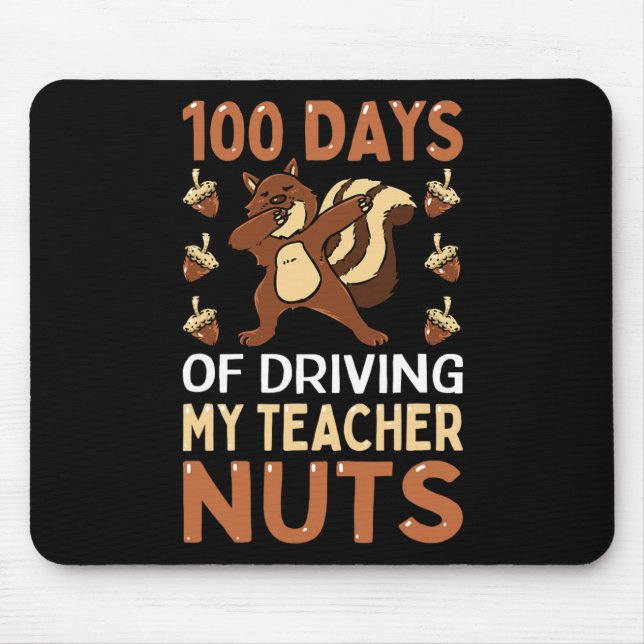 Tapis De Souris Jours De Conduite Mon Enseignant Nuts Dabbing Squi (Devant)