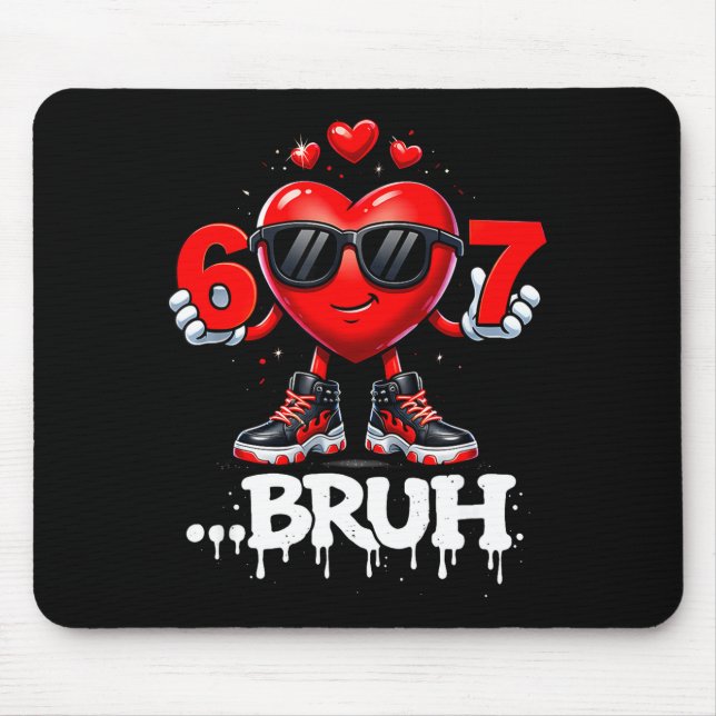 Tapis De Souris Jours de la Saint-Valentin drôles 67 Glace Meme Si (Devant)
