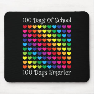Tapis De Souris Jours De L'École 100 Jours Coeur Plus Intelligent