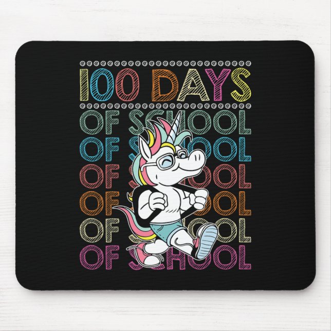 Tapis De Souris Jours D'École Joyeux 100E Jour (Devant)