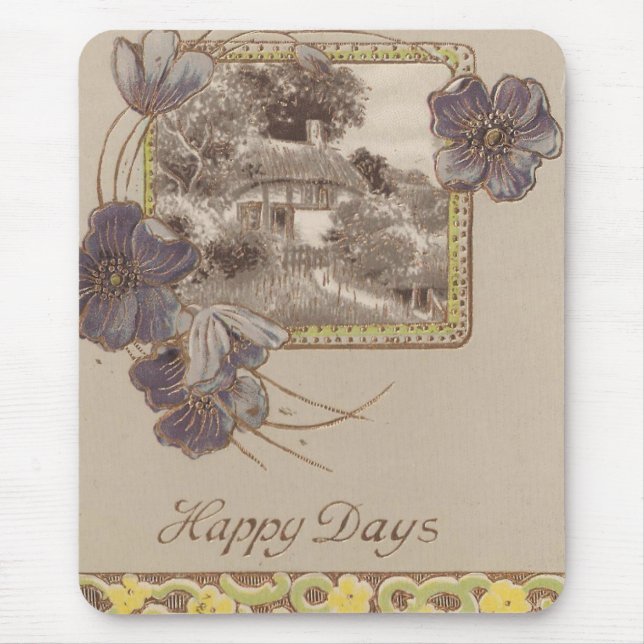 Tapis De Souris Jours heureux vintages (Devant)