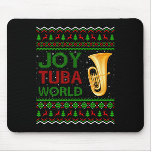Tapis De Souris Joy Tuby Amateur de musique du monde Cadeau de Noë