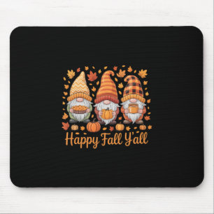 Tapis De Souris Joyeuse Chute à Tous Gnome Citrouille Automne Acti