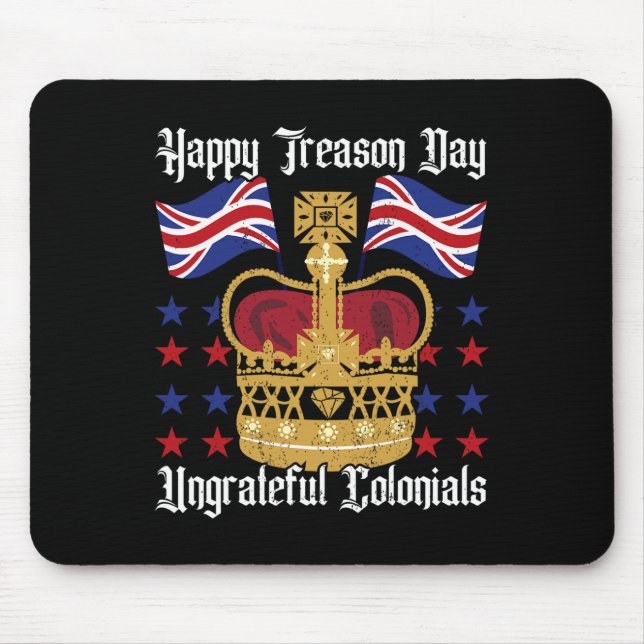 Tapis De Souris Joyeuse Fête de la Trahison Jour de l'Indépendance (Devant)