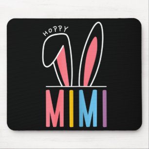 Tapis De Souris Joyeuse fête de Pâques 2023 Lapin Mimi drôle pour