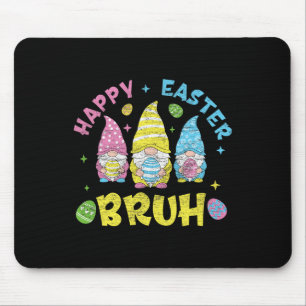 Tapis De Souris Joyeuse fête de Pâques drôle lapin Bunny Joyeuses