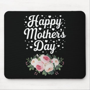 Tapis De Souris Joyeuse fête des Mères Maman fleur adorable Grand-