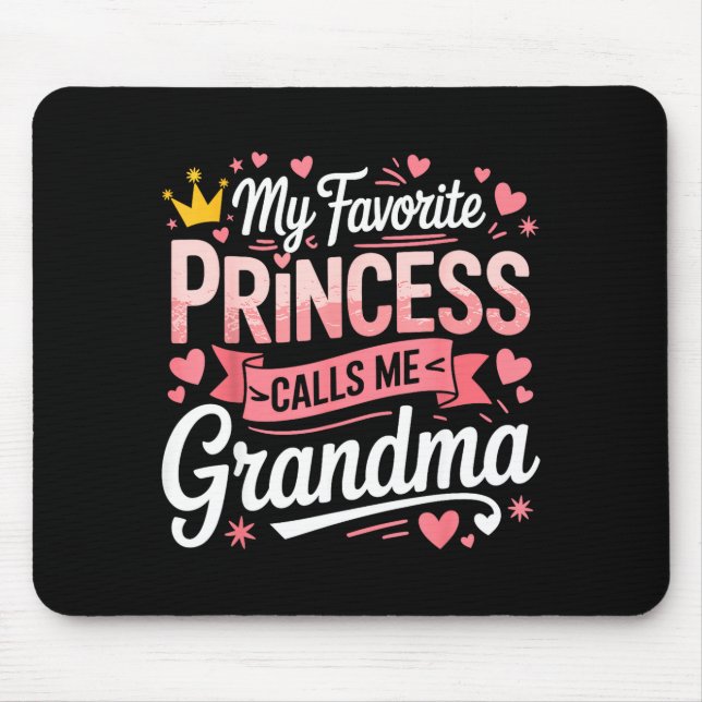 Tapis De Souris Joyeuse fête des mères princesse préférée appelle  (Devant)